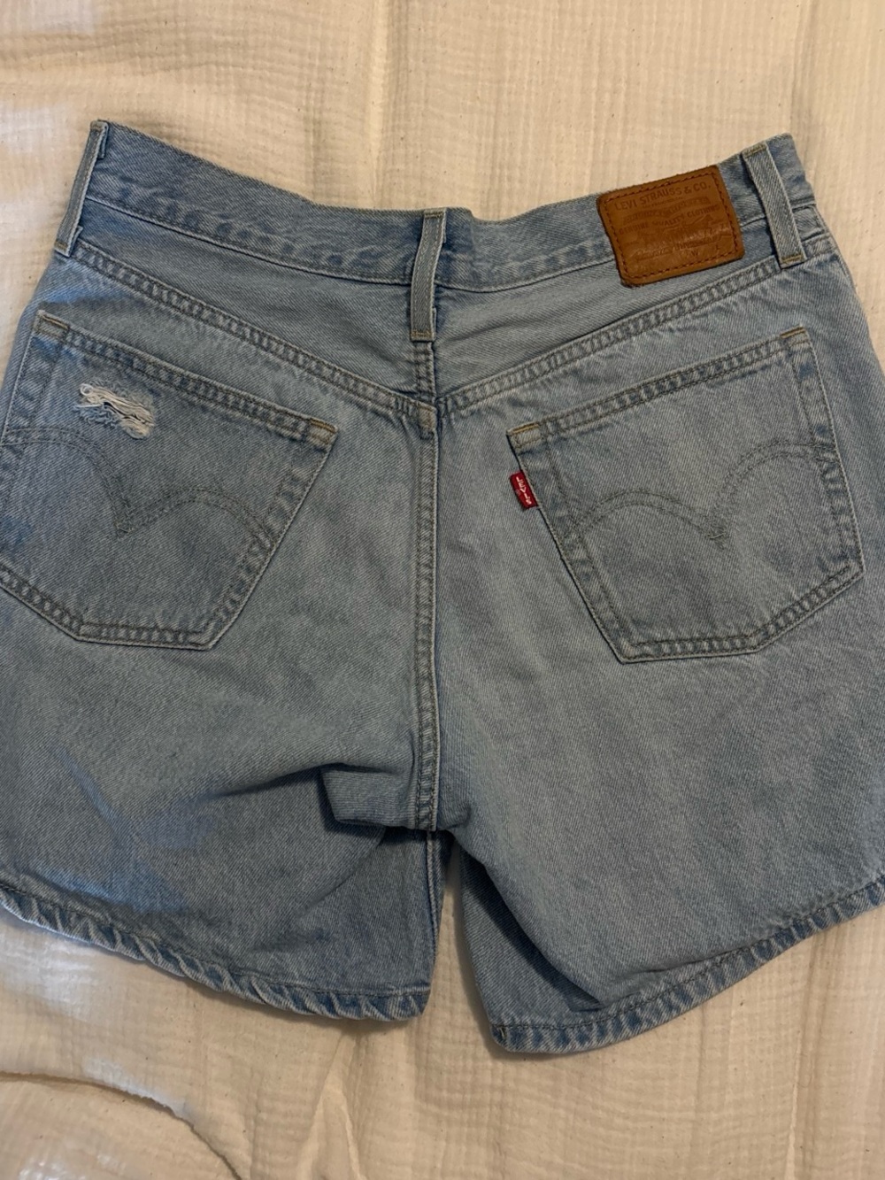 Levi's Women's Light Wash Denim Shorts
